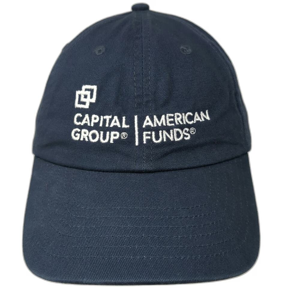 BIG Baseball Cap Blue One Size Capital Group American Funds Slideback Cotton Hat